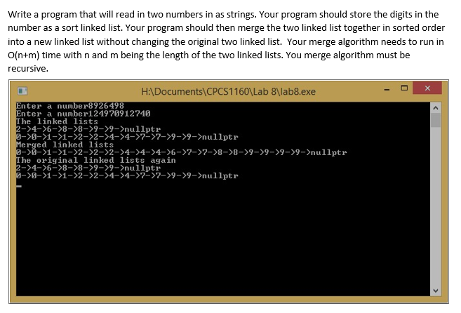 Solved Write a program that will read in two numbers in as | Chegg.com
