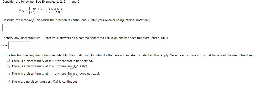 Consider The Example Problem Solved Consider the following. See Examples 1, 2, 3, 4, and | Chegg.com