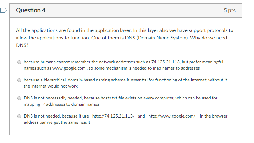 Solved Question 4 5 pts All the applications are found in | Chegg.com