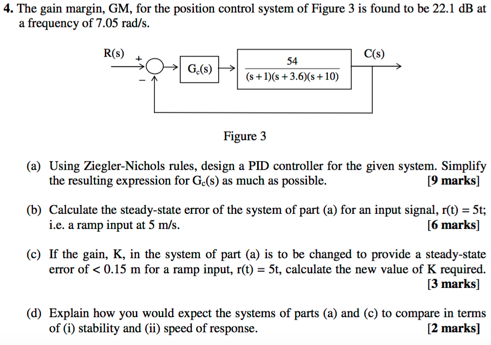 Solved Answers: Q4 (a) 1 Gc(s)=7.6 1+0.11s+ 0.45s | Chegg.com