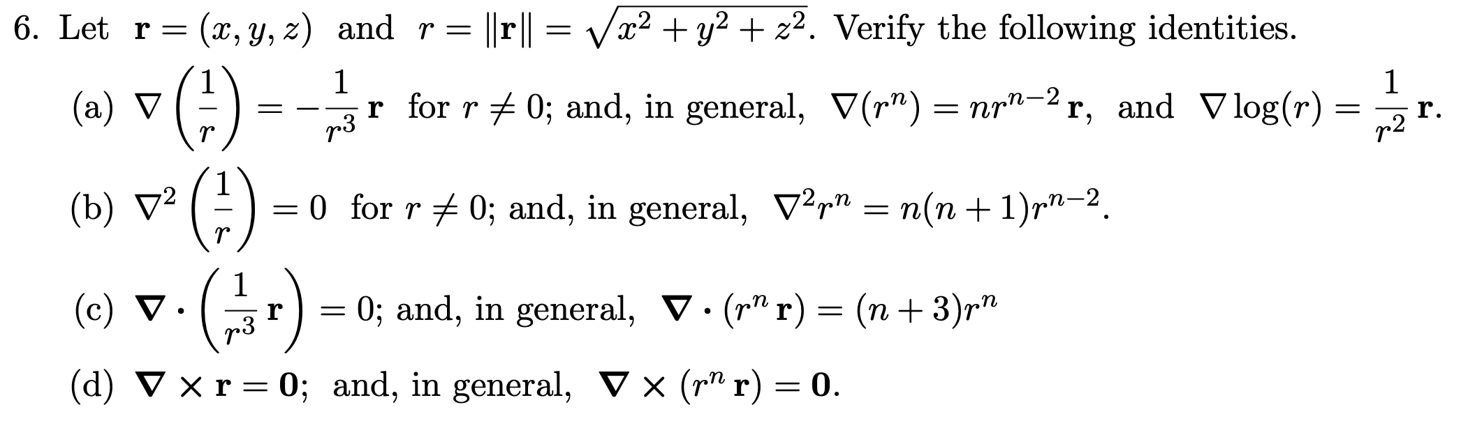 Solved Let R X Y Z ﻿and R R X2 Y2 Z22 ﻿verify The