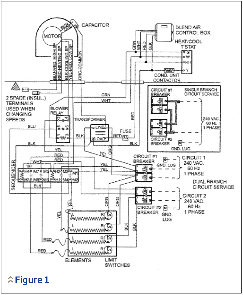 Electric furnace element does not get 240v