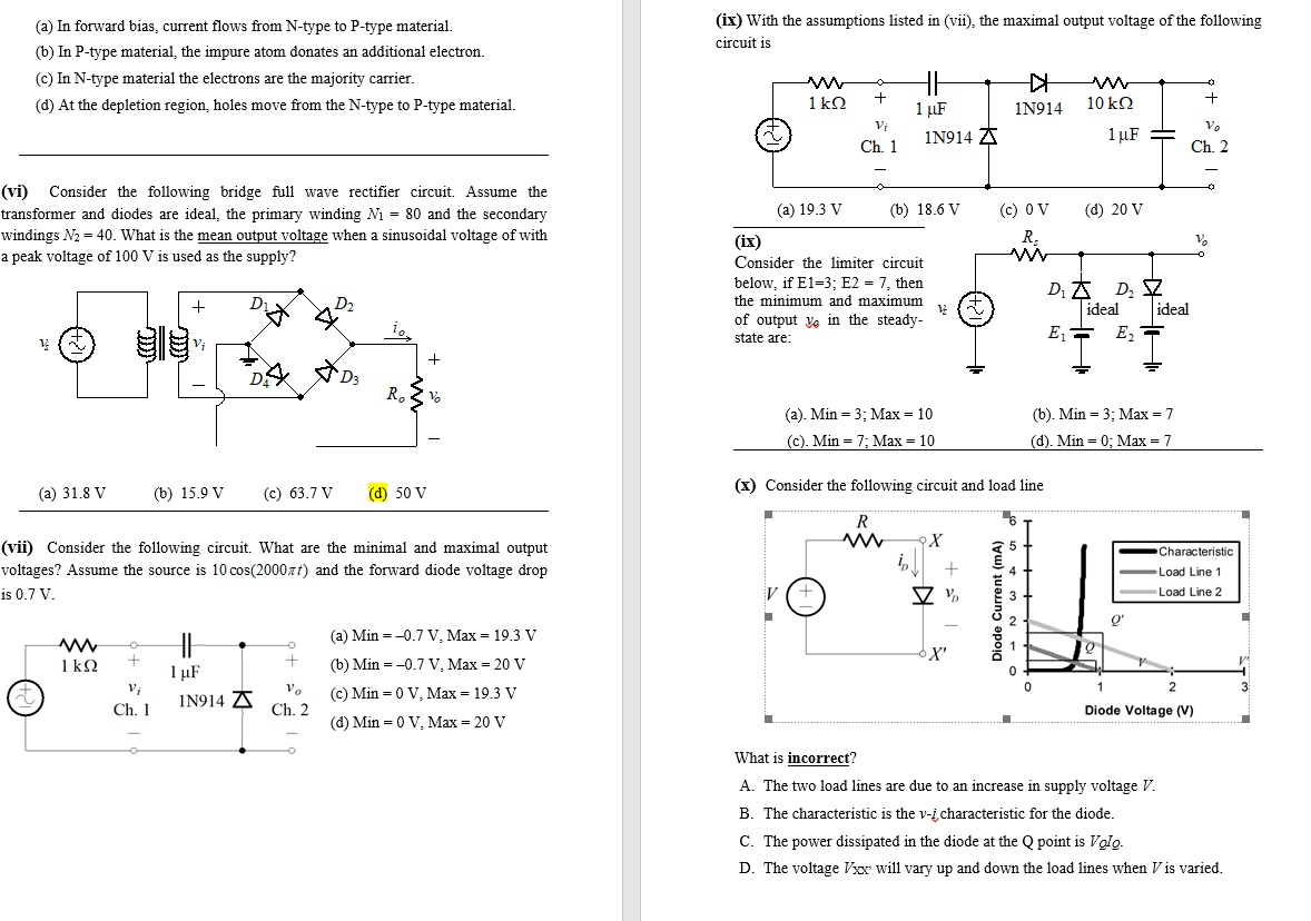 Solved Encircle The Correct Answer Cross Out The Wrong A Chegg Com