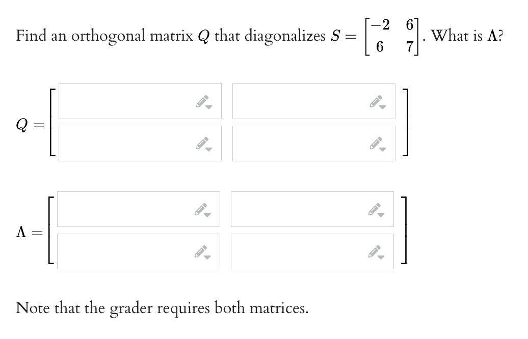 Solved Find an orthogonal matrix Q that diagonalizes