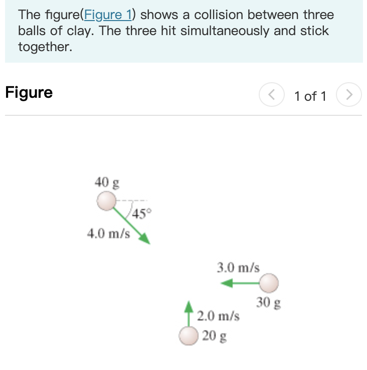 Solved The Figure(Figure 1) Shows A Collision Between Three | Cheggcom