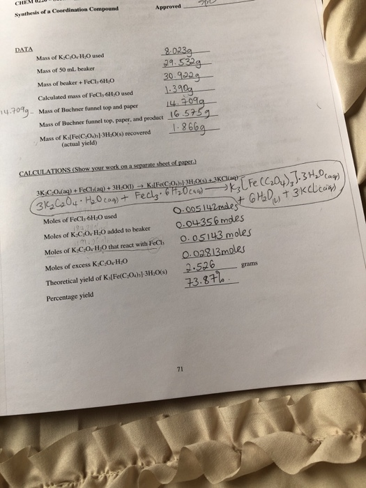 Solved How many grams of iron(iii)chloride hexahydrate