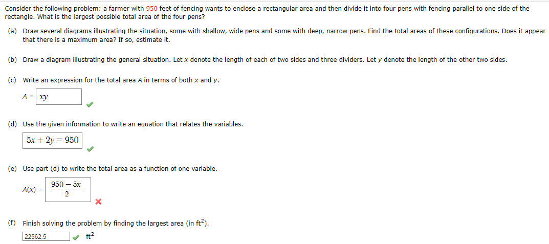 Solved Consider the following problem: a farmer with 950 | Chegg.com