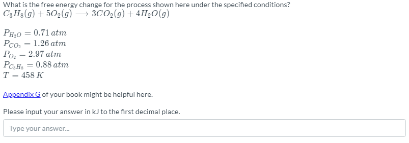 Solved What is the free energy change for the process shown | Chegg.com