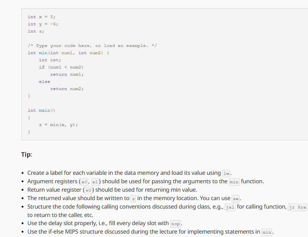 Solved Convert The Following C Code Snippet Into MIPS.can | Chegg.com