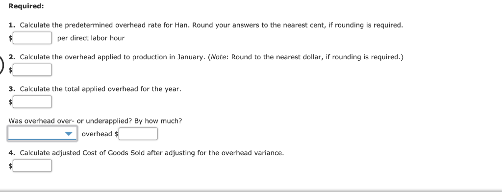 Solved Required: 1. Calculate The Predetermined Overhead | Chegg.com