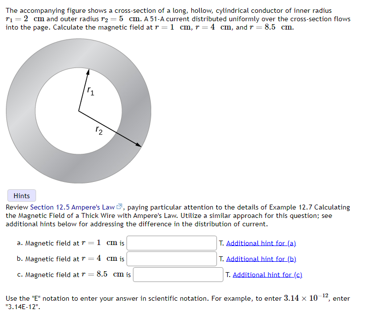 Solved The Accompanying Figure Shows A Cross-section Of A | Chegg.com