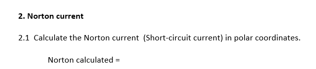 Solved 1.2 Calculate The Value Of The Voltage Between The | Chegg.com