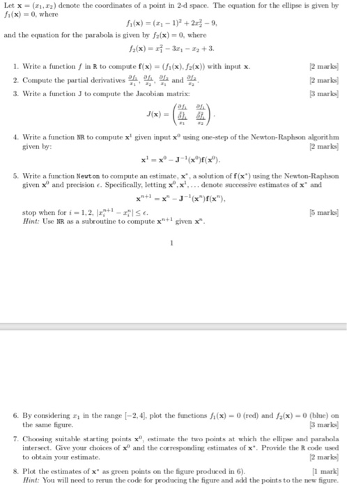 Solved Let x = (11,22) denote the coordinates of a point in | Chegg.com