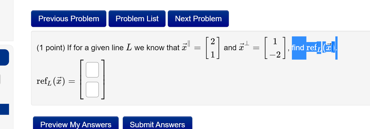Solved Previous Problem Problem List Next Problem 1 Point Chegg