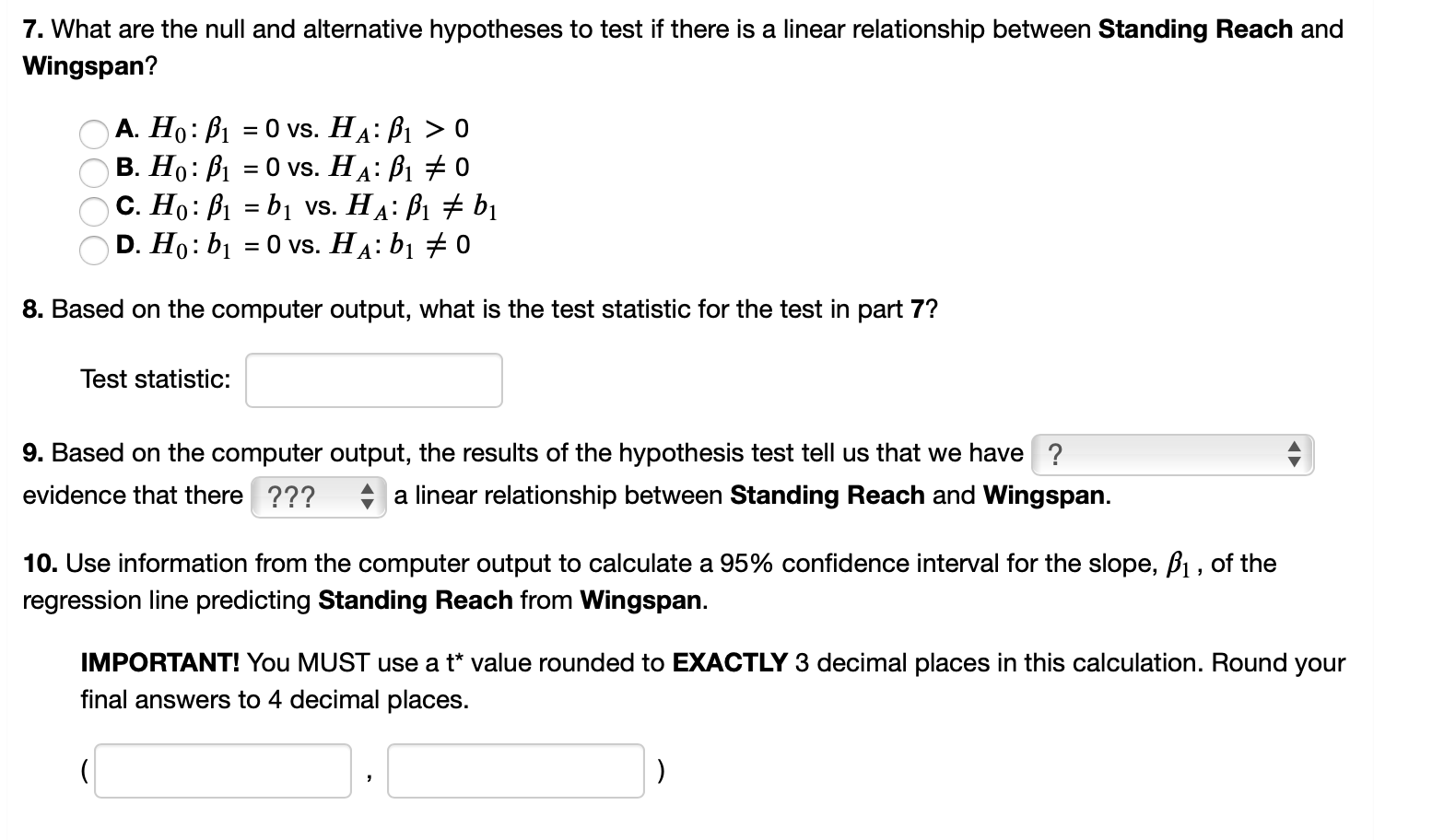 Solved (0 points) Standing Reach in the NBA Standing reach