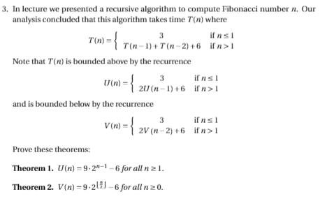 Solved 3 3 3. In lecture we presented a recursive algorithm | Chegg.com