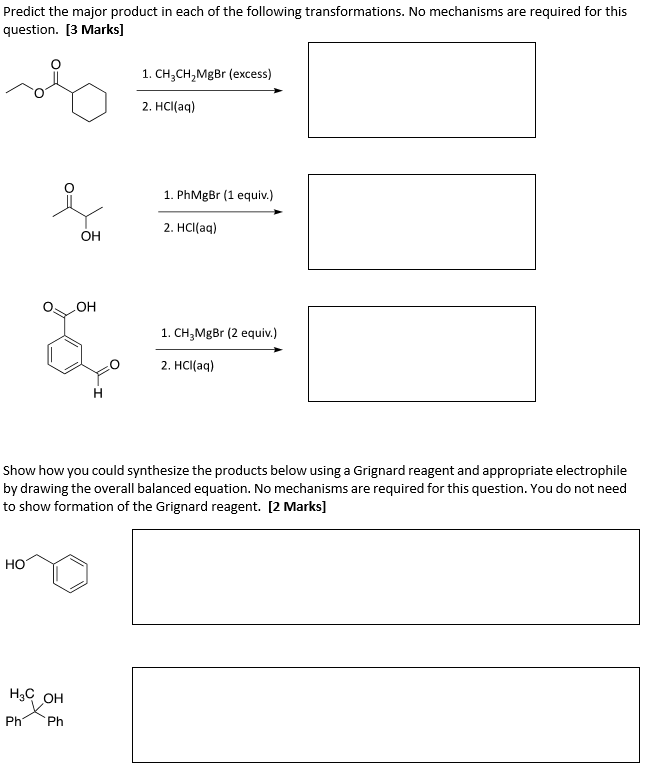 Solved Predict the major product in each of the | Chegg.com