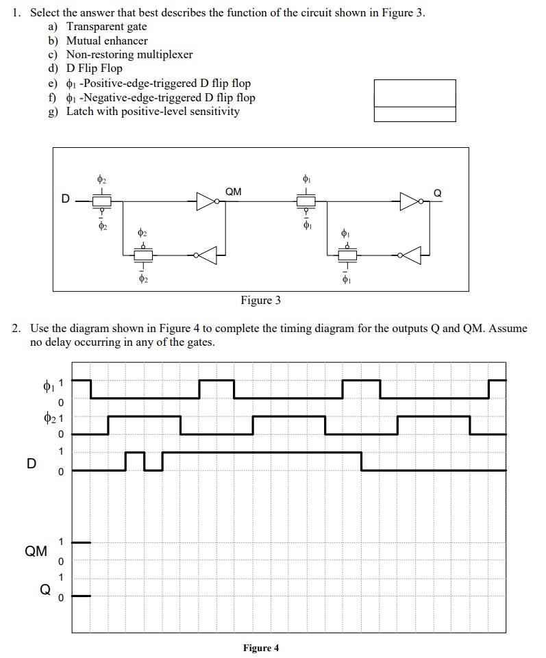 Solved 1. Select the answer that best describes the function