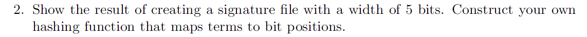 Exercise 27.2 Assume you are given a document | Chegg.com