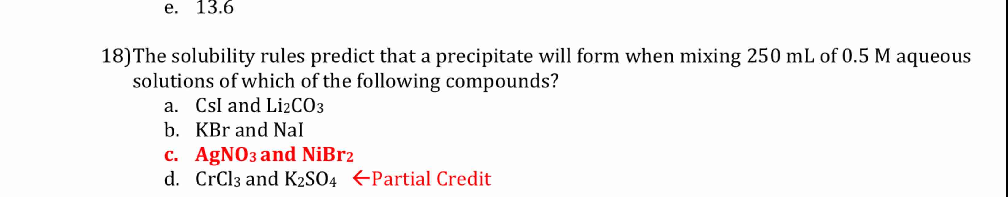 Solved The solubility rules predict that a precipitate will | Chegg.com