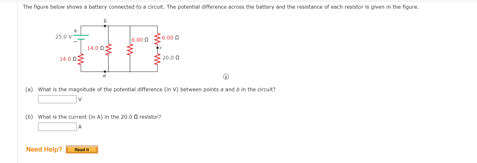 Solved The Figure Below Shows A Battery Connected To A | Chegg.com