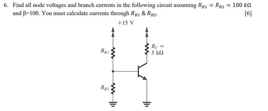 Solved 6. Find All Node Voltages And Branch Currents In The | Chegg.com