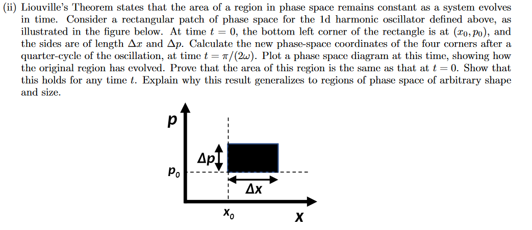 Ii) Liouville's Theorem States That The Area Of A | Chegg.com