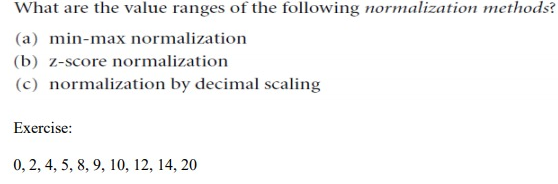 Solved What Are The Value Ranges Of The Following | Chegg.com