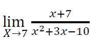 Solved limX→7x2+3x−10x+7 | Chegg.com