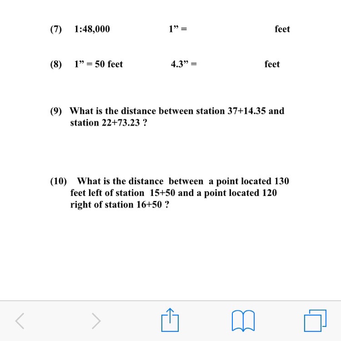 Solved 7 1 48 000 1 Feet 8 1 50 Feet 4 3 Feet Chegg