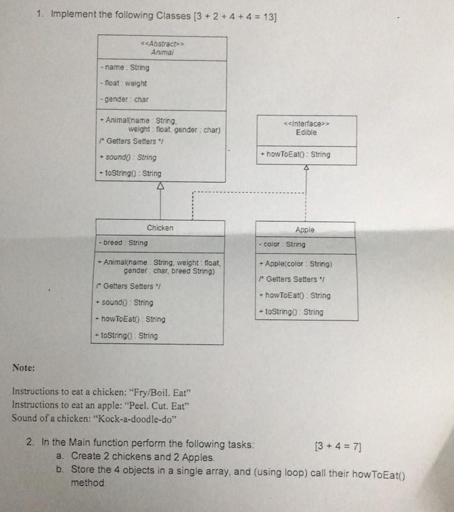 Solved Note: Please solve both problems using java.No 2 is | Chegg.com