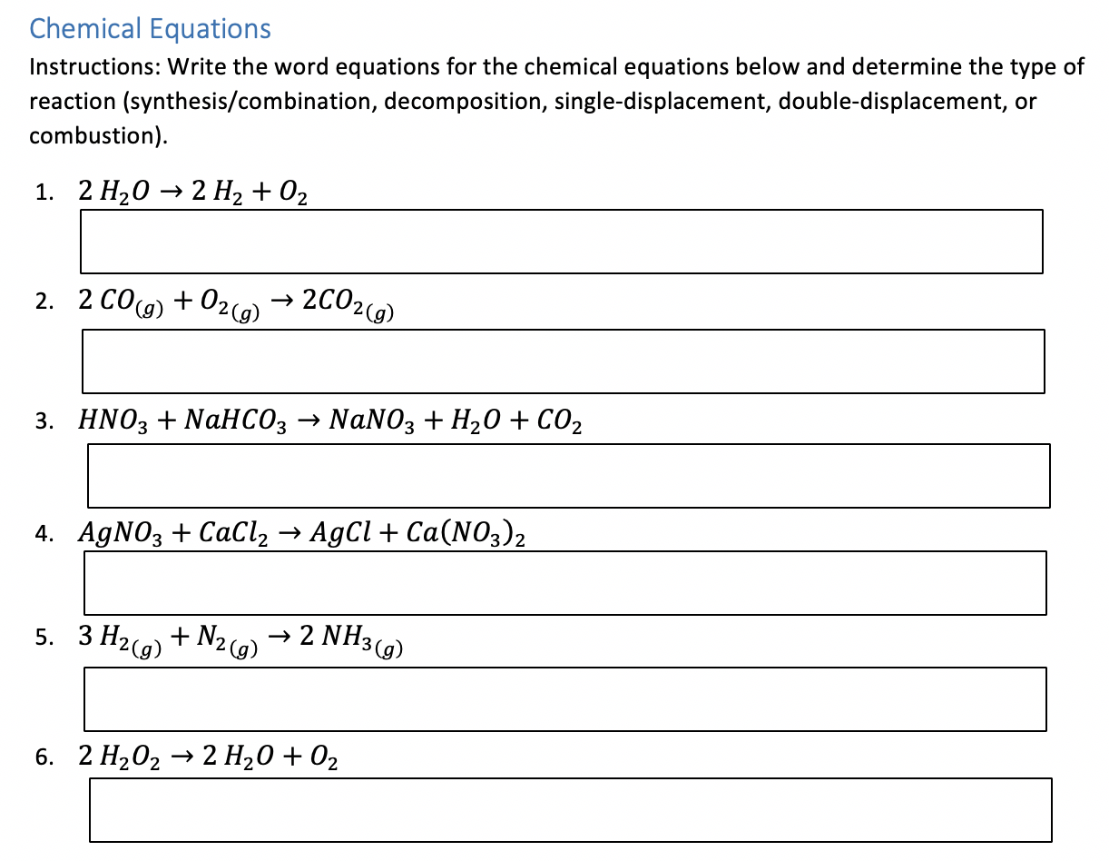 balancing word chemical equations calculator