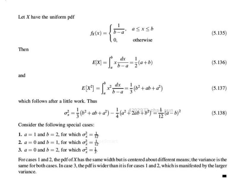 Let X Have The Uniform Pdf A | Chegg.com