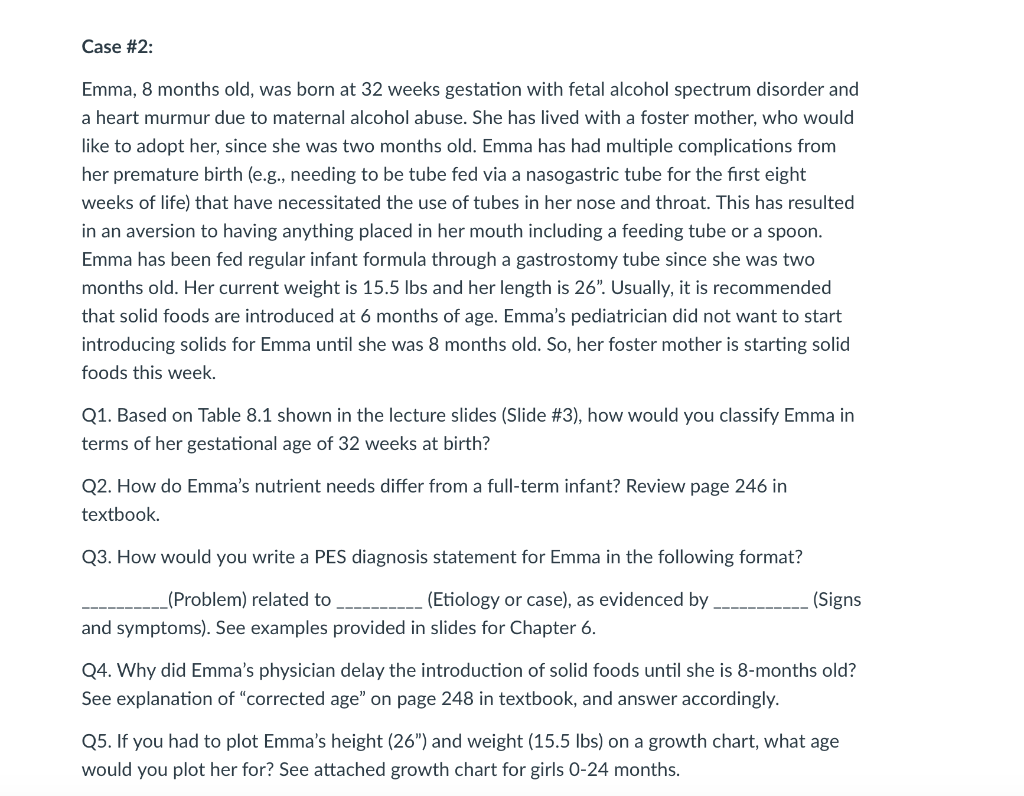 Solved Diagnosis is written as a PES statement: • P = | Chegg.com