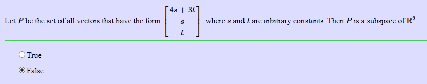 Solved Consider the set: V = {x | Ax = b}. This is the set | Chegg.com