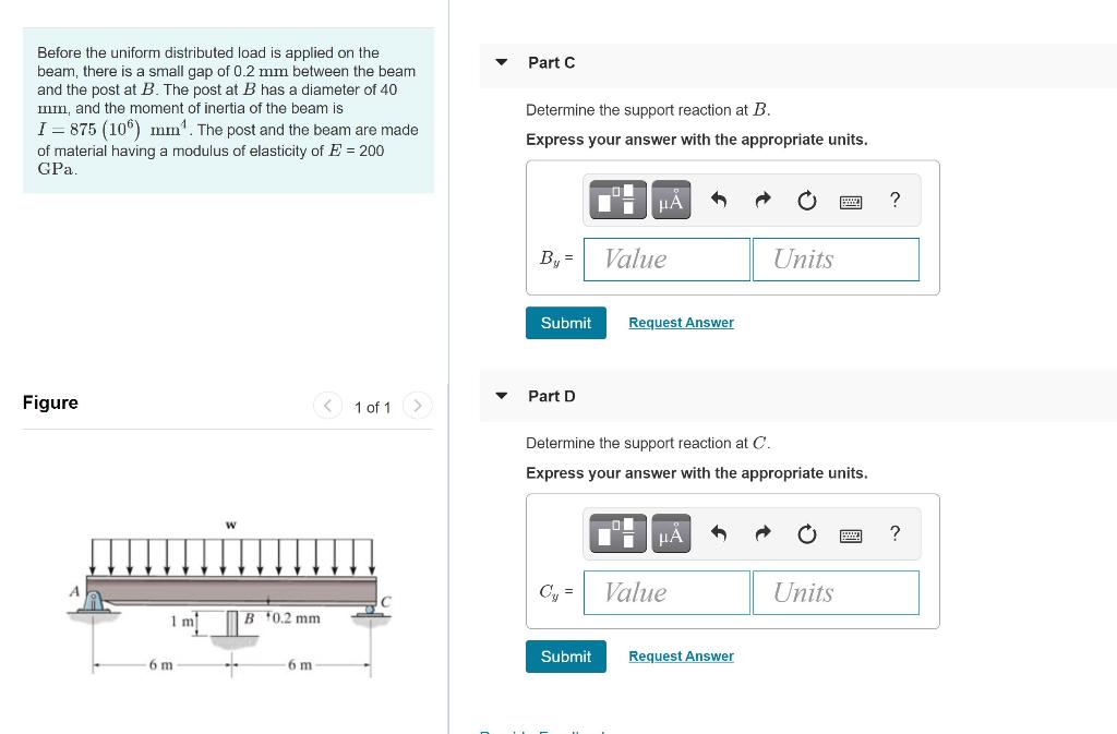 Solved Determine the support reaction at A. Take w = 36 | Chegg.com