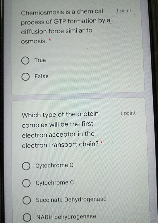 Solved Structure A is 1 point ELECTRON TRANSPORT . . CHAIN.. | Chegg.com