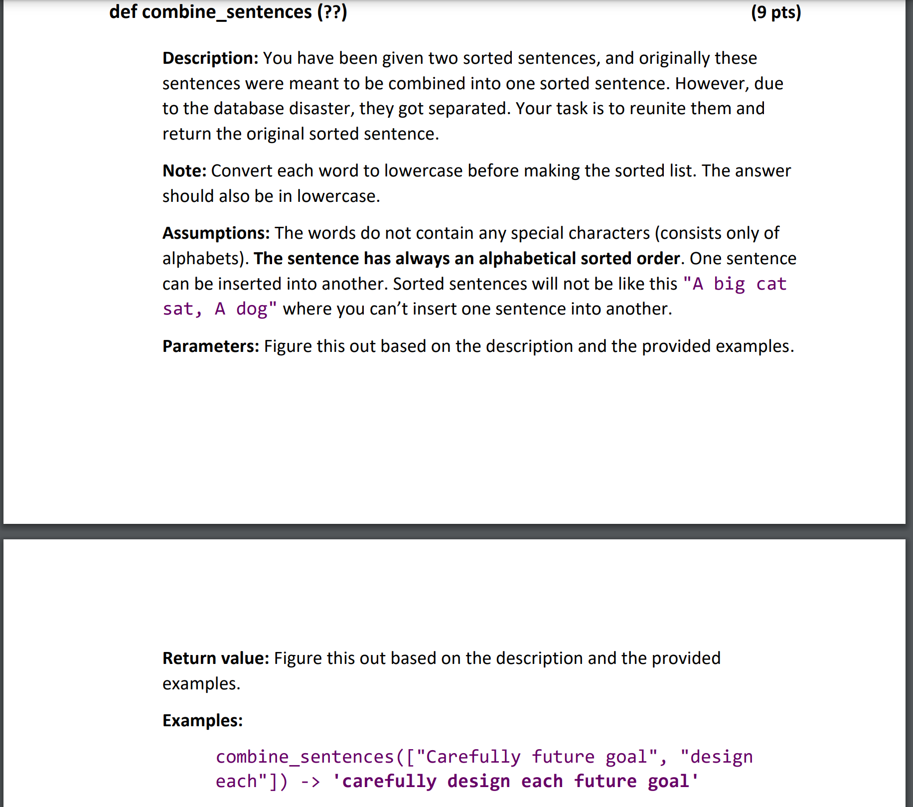Solved General Restrictions Any function that violates any | Chegg.com