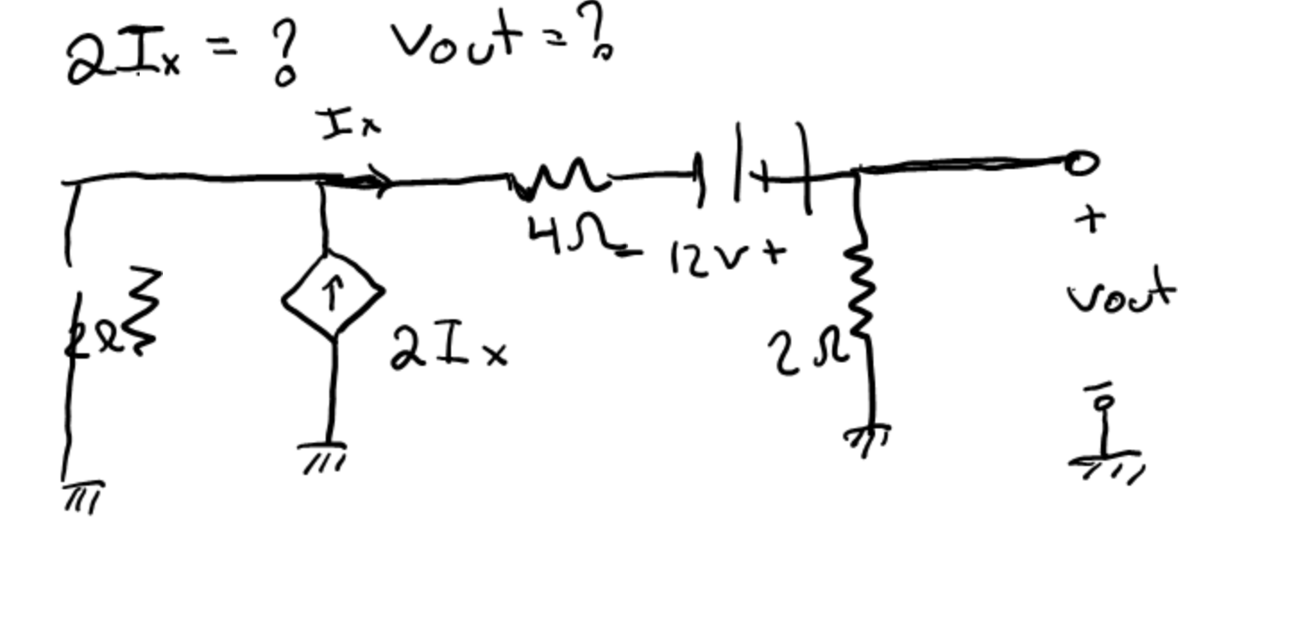 Solved 2Ix=? Vout =? | Chegg.com