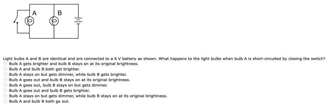 Solved A B Light bulbs A and B are identical and are | Chegg.com