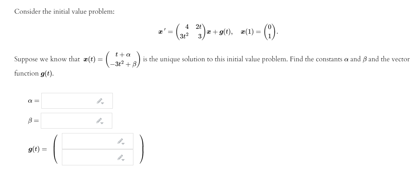 Solved Consider The Initial Value Problem: X' = = ( 44 | Chegg.com