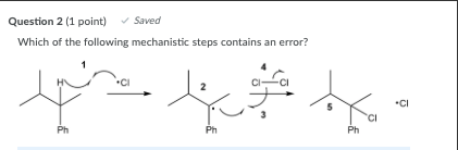 Solved Question 1 (1 point) Saved Which of the following | Chegg.com