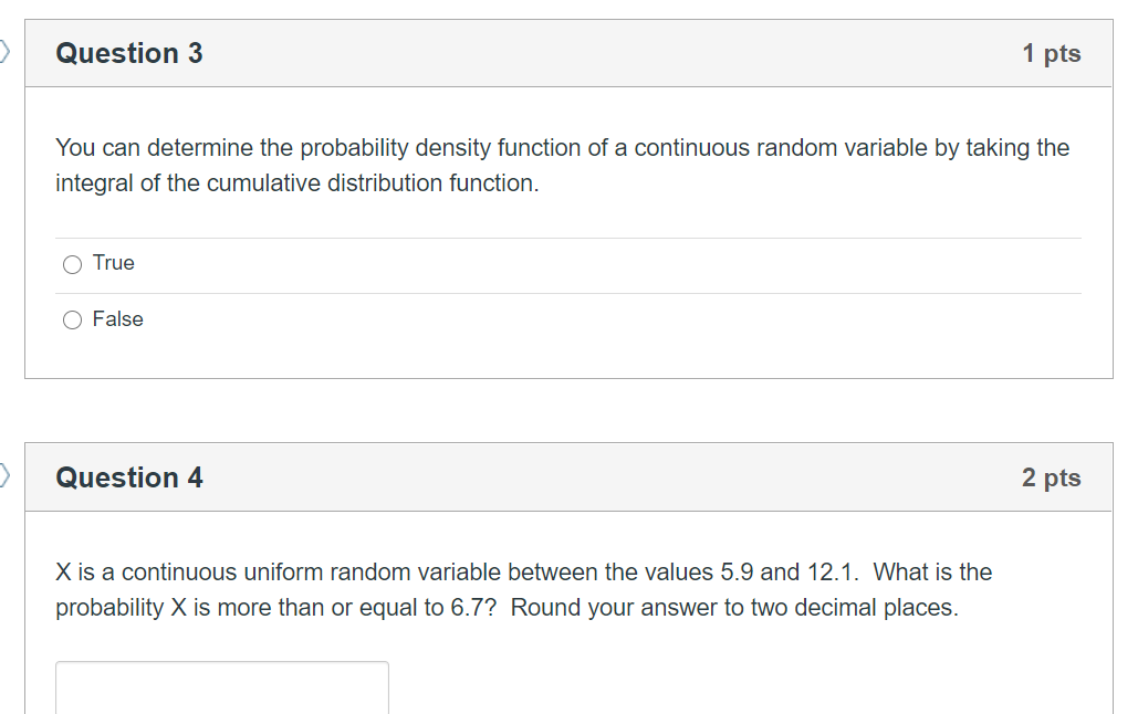 Solved > Question 3 1 pts You can determine the probability | Chegg.com