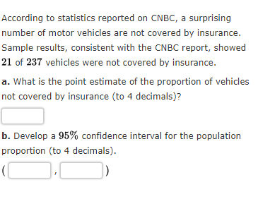 Solved According to statistics reported on CNBC, a | Chegg.com