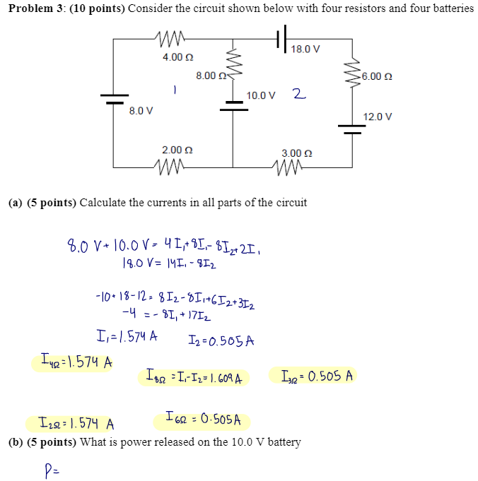 Solved Problem 3: (10 Points) Consider The Circuit Shown | Chegg.com