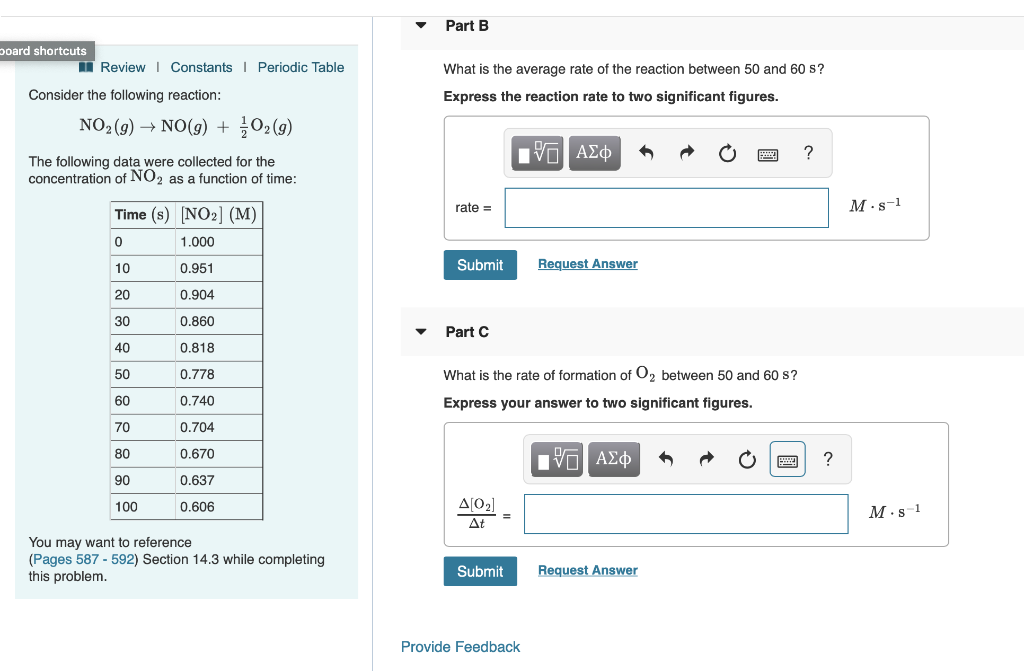 Solved Periodic Table Part A A Review Constants Consider the | Chegg.com