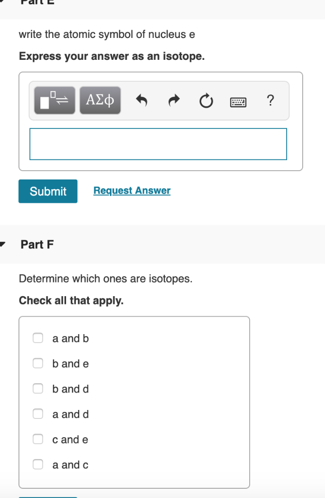 Solved Figure 1 of 1 Proton Neutron d Part A write the | Chegg.com