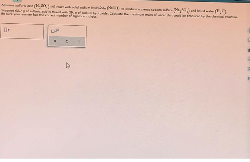 Solved Aqueous Sulfuric Acid H SO Will React With Solid Chegg Com   PhpJmeT6B 