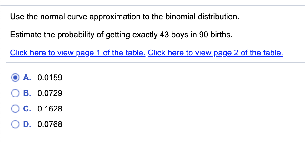 Solved Use the normal curve approximation to the binomial | Chegg.com