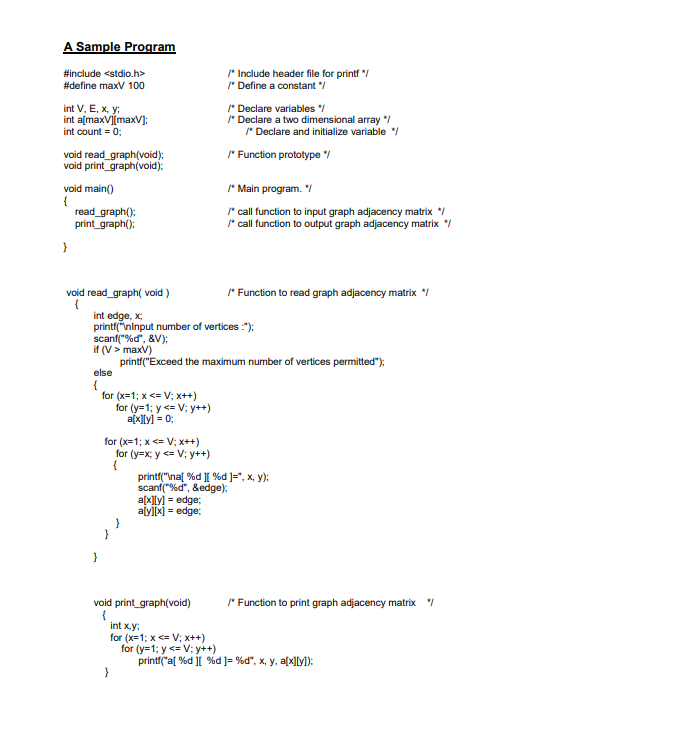Solved Need help with writing a C program to implement an | Chegg.com